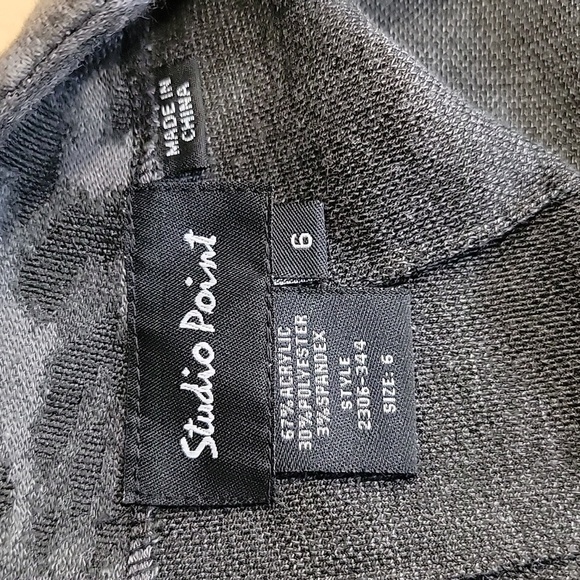 Studio Point, Size 6 Black / Gray Leopard or Cheetah Pencil Skirt, Exc. Cond. - Picture 9 of 10